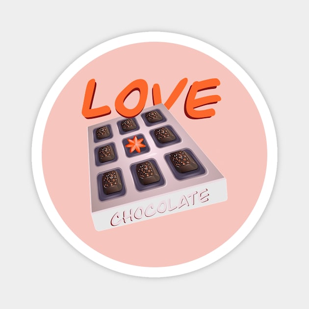 Love chocolate Magnet by ArtKsenia